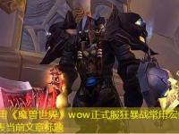 《魔兽世界》wow正式服狂暴战常用宏命令分享最强攻略