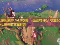 原神 V4.8攻略    圣遗物评分 收益权重表最强攻略